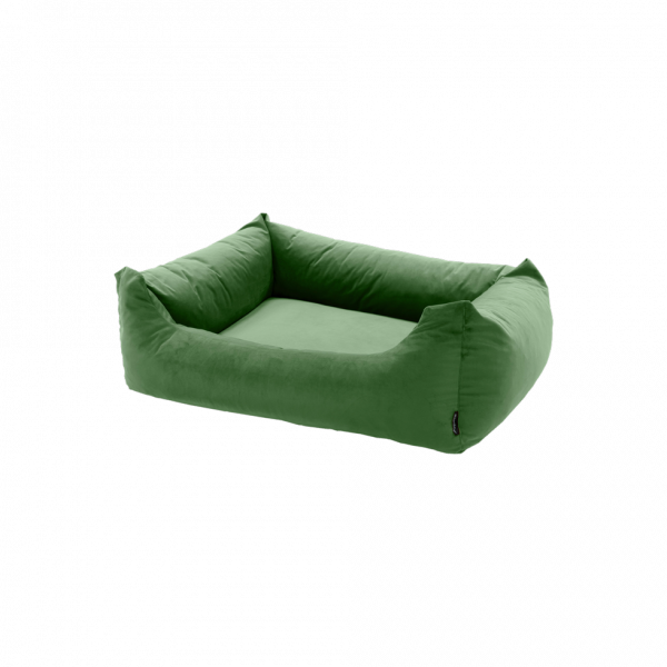 Madison Velours Dog Bed Groen S