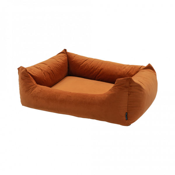Madison Velours Dog Bed Oranje M