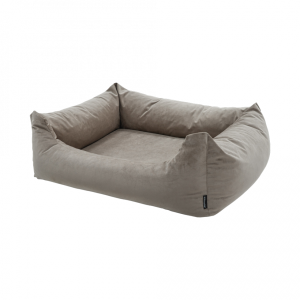 Madison Velours Dog Bed Taupe M