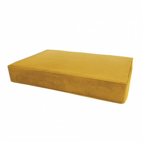 Madison Orthopedisch kussen Velvet geel L