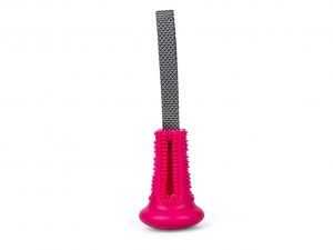 Speelgoed hond TPR dental snack toy roze 24cm