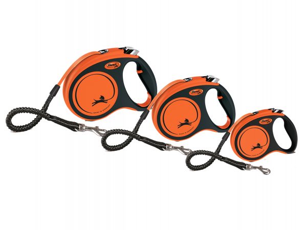 Flexi Xtreme S (riem 5m) oranje