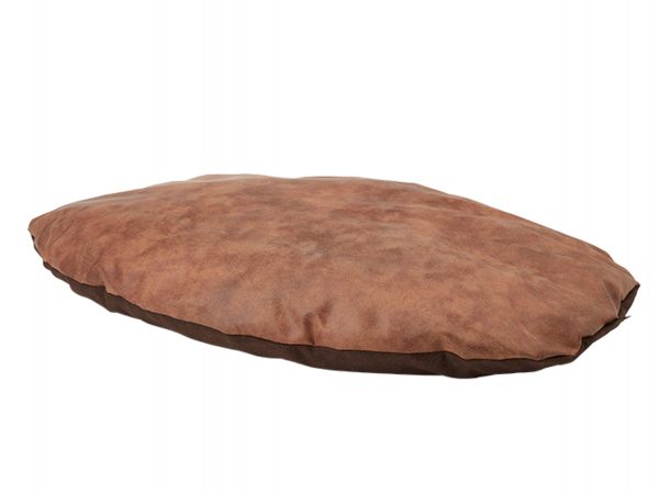 Kussen Snooze lederbruin 105x68cm XXL