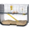 Hamsterkooi Geneva  zilver/antraciet 60x29x44cm