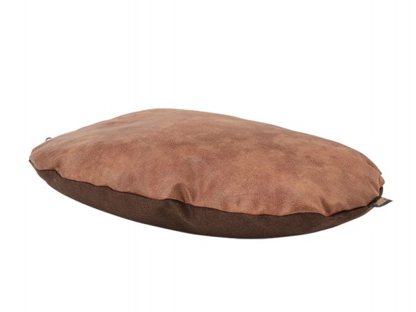 Kussen Snooze lederbruin 52x35cm S