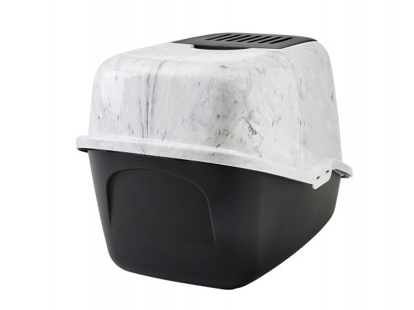 Toilethuis Nestor Marble zwart 56x39x38,5cm