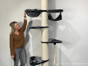 Krabpaal Maine Coon Tower Crown Dark Grey
