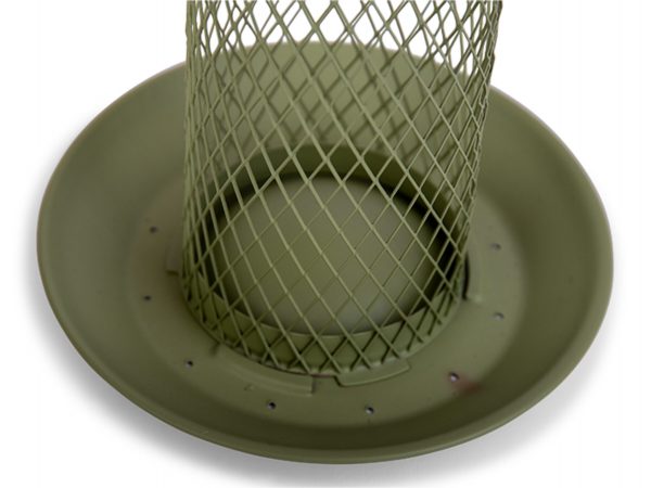 Gepelde zonnebloempitten Twist silo metaal 31cm