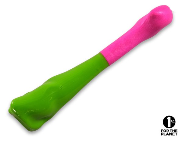Speelgoed hond TPR Been roze 32cm