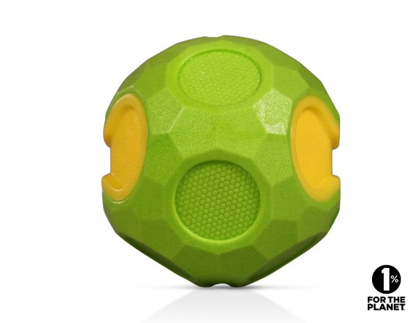 Speelgoed hond TPR bal groen 9cm