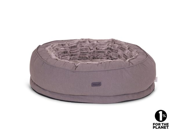 Mand ovaal Liah taupe 80x60x22cm