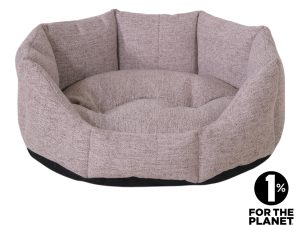 Mand rond Neva ivoor 68x55x20cm