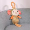 Speelgoed hond pluche Troeteltje Aap + koord 16cm